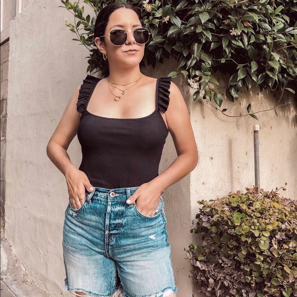 Zara black bodysuit